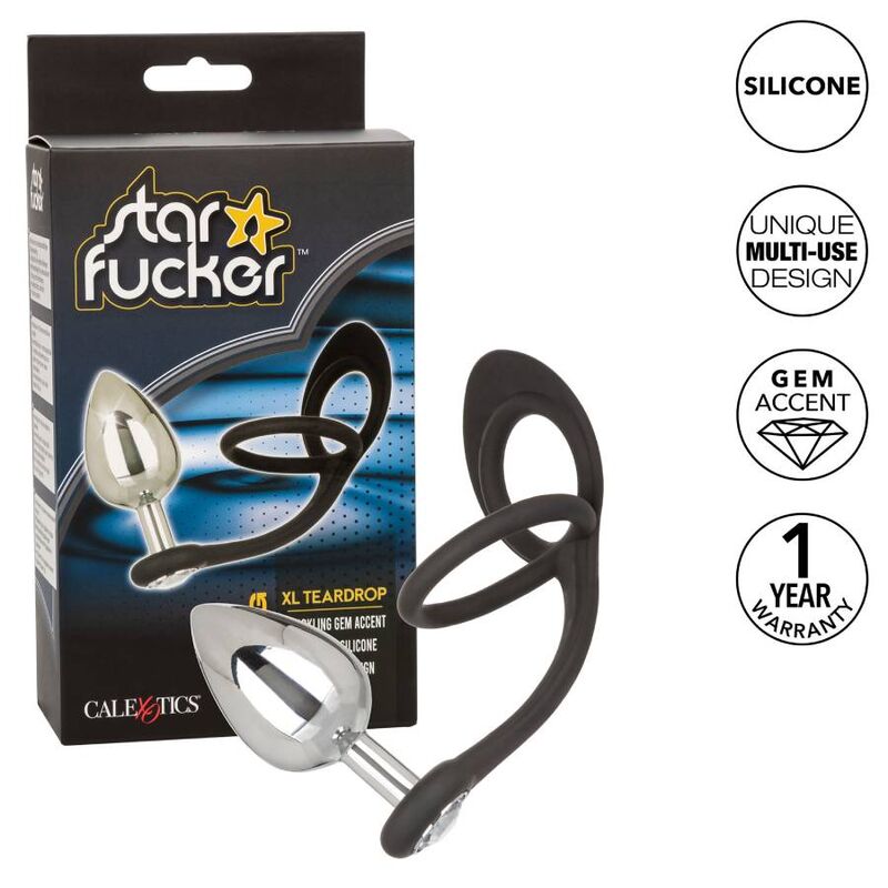 Calexotics Star Fucker Xl Teardrop Plug | Niks.fi verkkokauppa