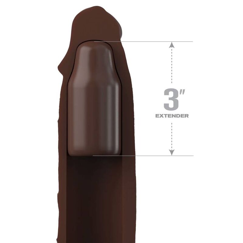 Fantasy X Tensions Pipedreams Extension W Strap 17,78 Cm Brown | Niks.fi verkkokauppa