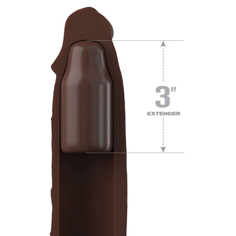 Fantasy X Tensions Pipedreams Sleeve 22,86 Cm + 7,62 Cm Plug Brown | Niks.fi verkkokauppa
