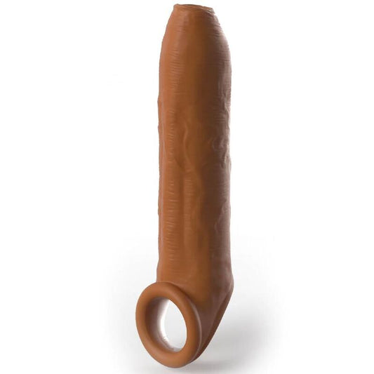 Pipedreams Sleeve Uncut 17,78 Cm W Strap Caramel | Niks.fi verkkokauppa