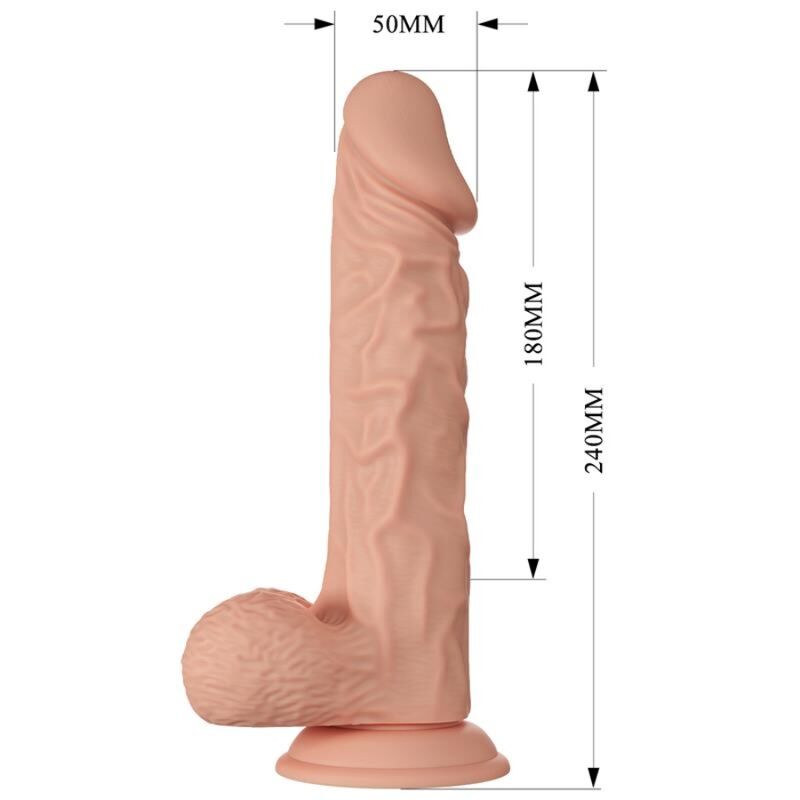 Baile Beautiful Encounter Buraq Flexible Realistic Dildo 24 Cm Natural | Niks.fi verkkokauppa