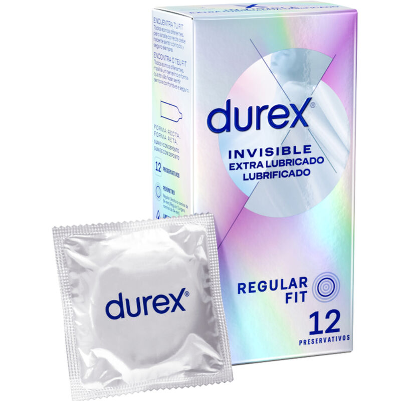 Durex Invisible Extra Lubricated 12 Units | Niks.fi verkkokauppa