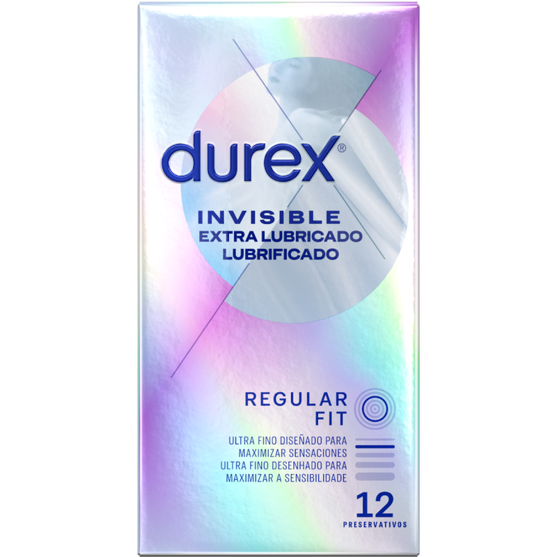 Durex Invisible Extra Lubricated 12 Units | Niks.fi verkkokauppa