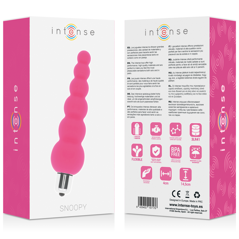 Intense Snoopy 7 Speeds Silicone Intense Pink | Niks.fi verkkokauppa