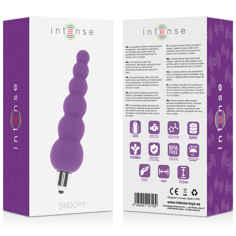 Intense Snoopy 7 Speeds Silicone Lilac | Niks.fi verkkokauppa