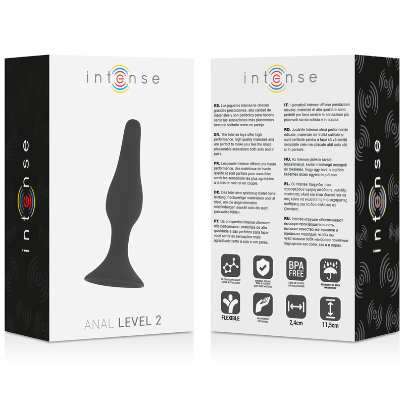 Intense Anal Level 2 11.5Cm Black | Niks.fi verkkokauppa
