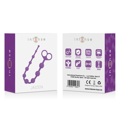 Intense Jaiden Anal Beads Lilac | Niks.fi verkkokauppa