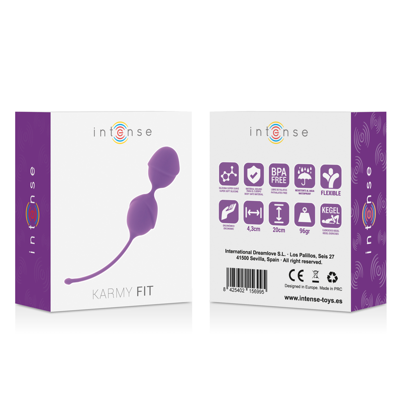 Intense Karmy Fit Kegel Silicone Lilac | Niks.fi verkkokauppa