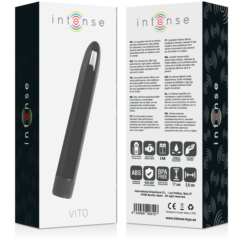 Intense Vito Black Vibrator | Niks.fi verkkokauppa
