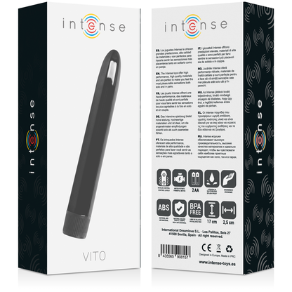 Intense Vito Black Vibrator | Niks.fi verkkokauppa