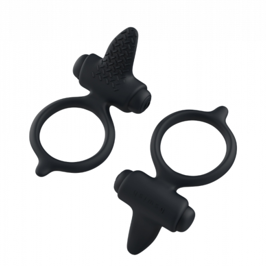 B Swish Bcharmed Basic Vibrator Ring Slate | Niks.fi verkkokauppa