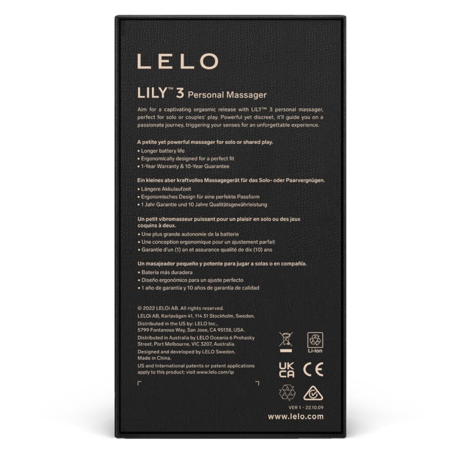 Lelo Lily 3 Personal Massager Lilac | Niks.fi verkkokauppa
