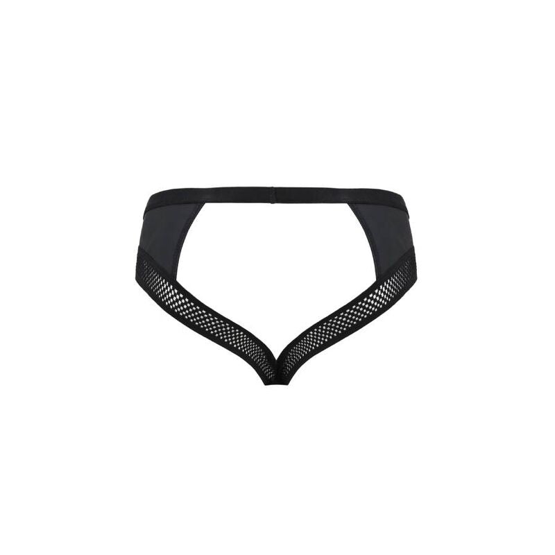 Passion 030 Open Slip Tom Black S/M | Niks.fi verkkokauppa