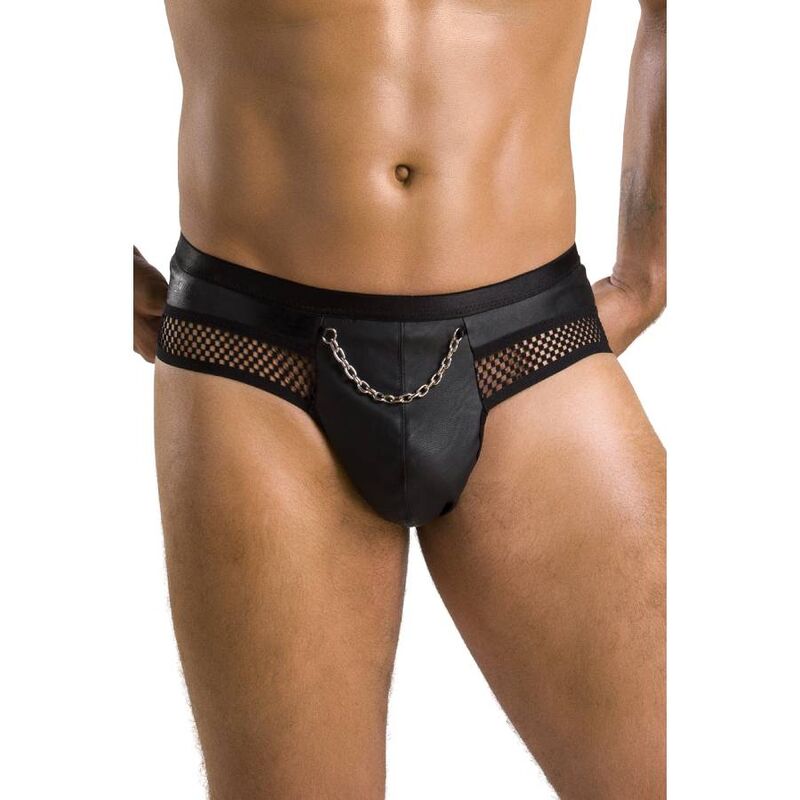 Passion 030 Open Slip Tom Black S/M | Niks.fi verkkokauppa