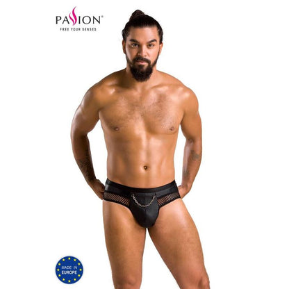 Passion 030 Open Slip Tom Black S/M | Niks.fi verkkokauppa