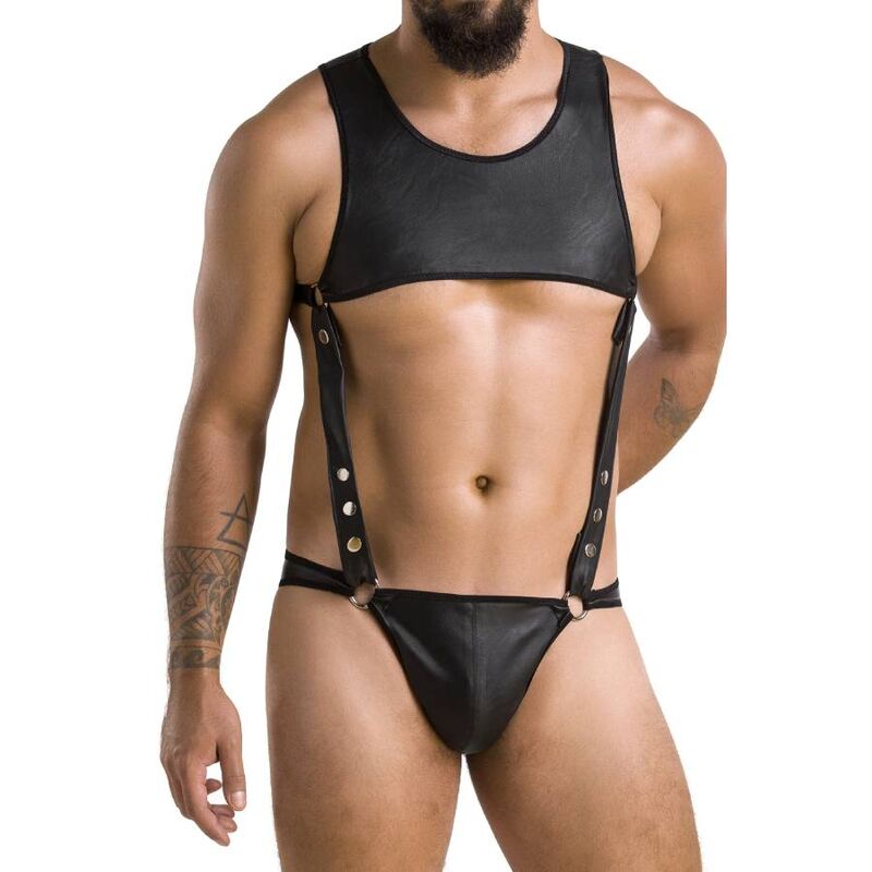 Passion 056 Body Adam Black S/M | Niks.fi verkkokauppa