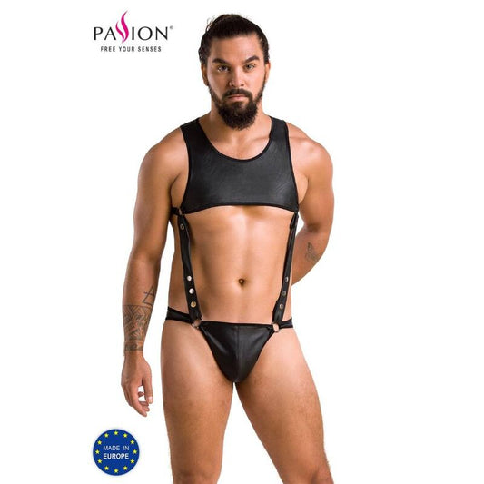 Passion 056 Body Adam Black S/M | Niks.fi verkkokauppa