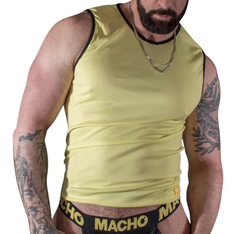 Macho Yellow T-Shirt S/M | Niks.fi verkkokauppa
