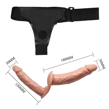 Baile Ultra Passionate Double Dildos With Harness | Niks.fi verkkokauppa