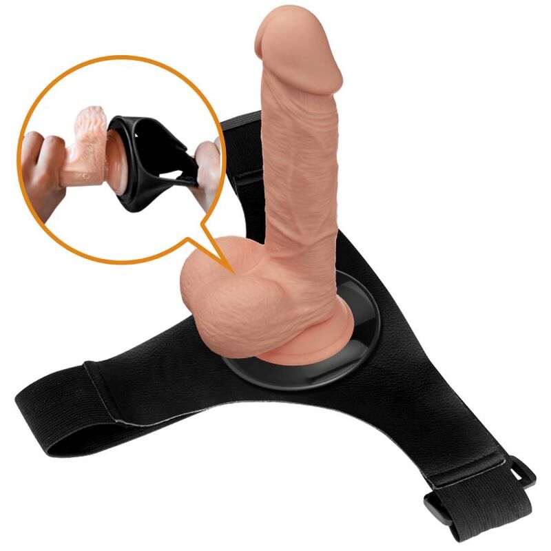 Pretty Love Harness Briefs Universal Harness With Dildo Jerry 21.8 Cm Natural | Niks.fi verkkokauppa