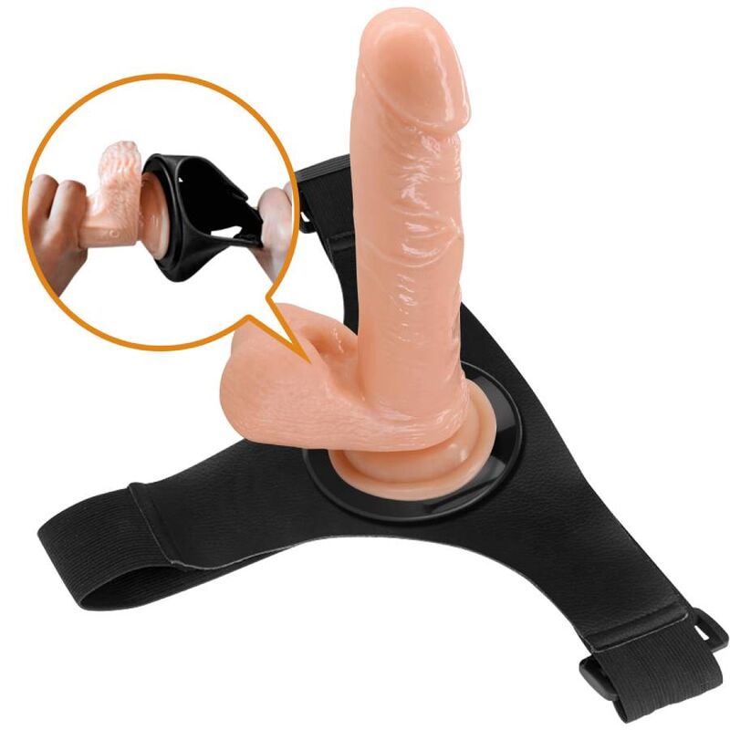 Pretty Love Harness Briefs Universal Harness With Dildo Tom 20 Cm Natural | Niks.fi verkkokauppa