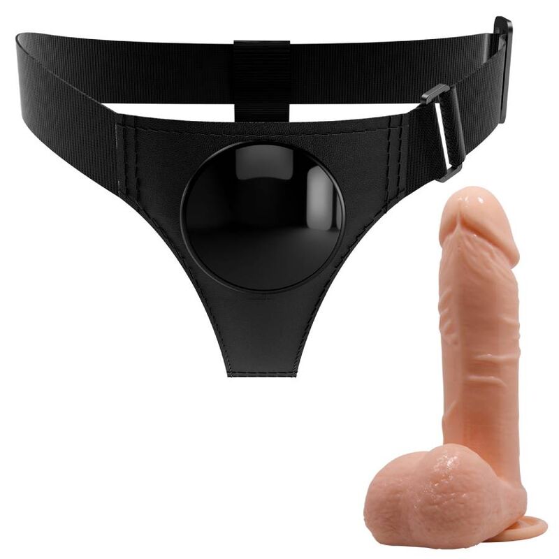 Pretty Love Harness Briefs Universal Harness With Dildo Tom 20 Cm Natural | Niks.fi verkkokauppa