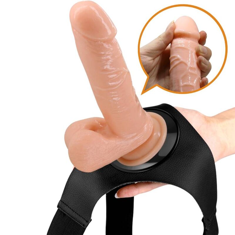 Pretty Love Harness Briefs Universal Harness With Dildo Tom 20 Cm Natural | Niks.fi verkkokauppa