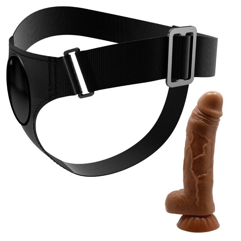 Pretty Love Harness Briefs Universal Harness With Dildo Micheal 20 Cm Black | Niks.fi verkkokauppa