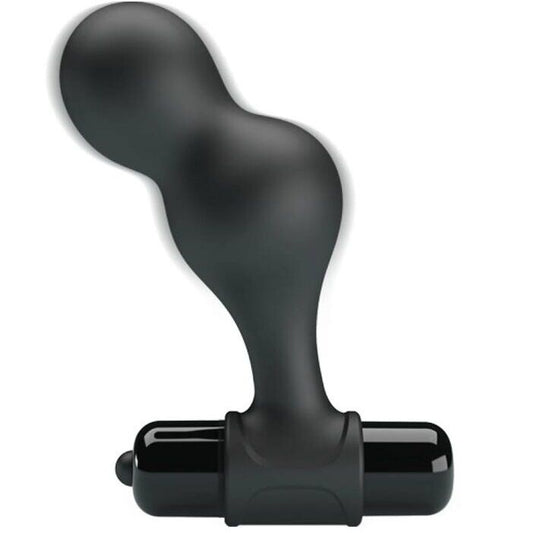 Mr Play Black Silicone Vibrator Anal Plug | Niks.fi verkkokauppa