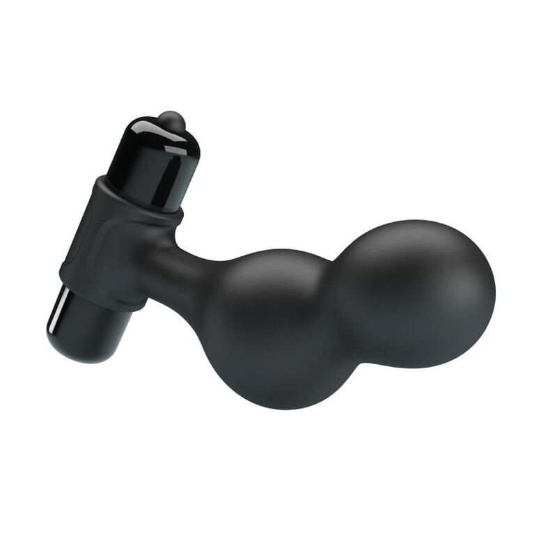 Mr Play Black Silicone Vibrator Anal Plug | Niks.fi verkkokauppa