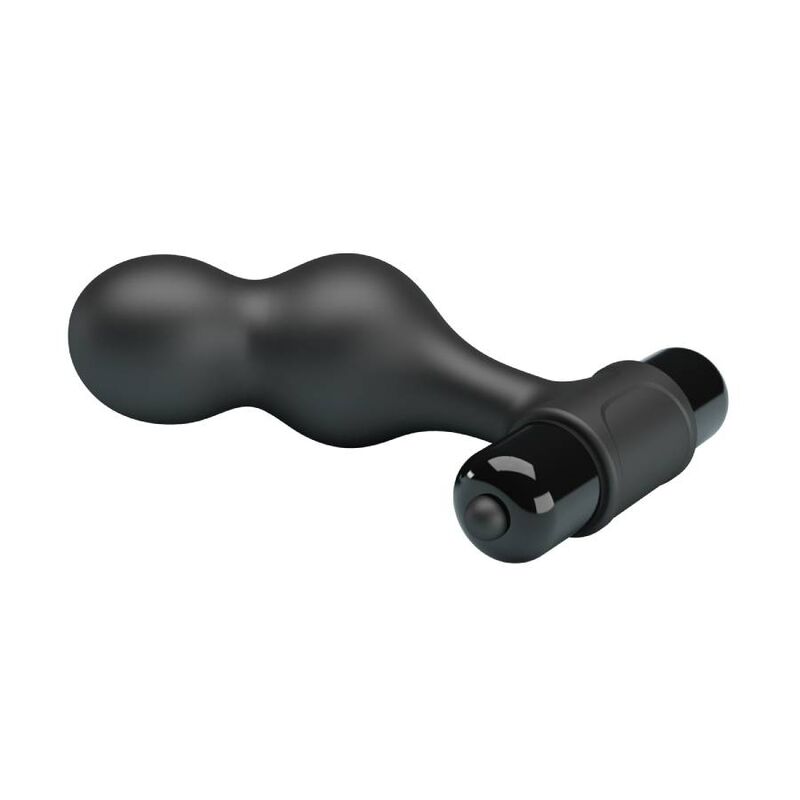 Mr Play Black Silicone Vibrator Anal Plug | Niks.fi verkkokauppa