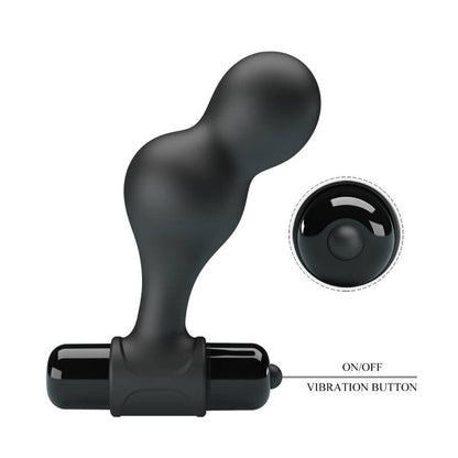 Mr Play Black Silicone Vibrator Anal Plug | Niks.fi verkkokauppa
