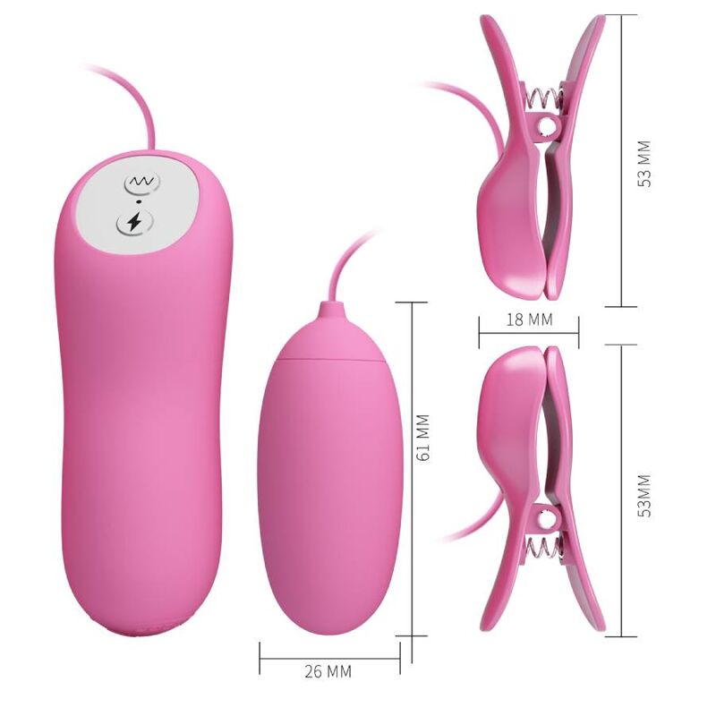 Pretty Love Tweezers With Vibration And Pink Eletroshock | Niks.fi verkkokauppa
