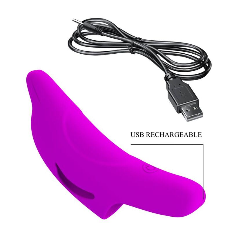 Delphini Tehokas Sormivibraattori - Purppura | Niks.fi verkkokauppa