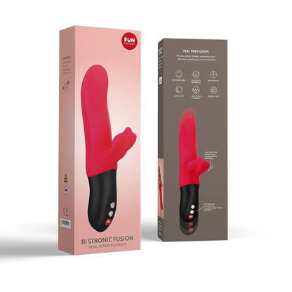 Fun Factory Bi Stronic Fusion Dual Pulsator India Red | Niks.fi verkkokauppa