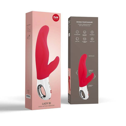 Lady Bi Dual Vibraattori India Red | Niks.fi verkkokauppa