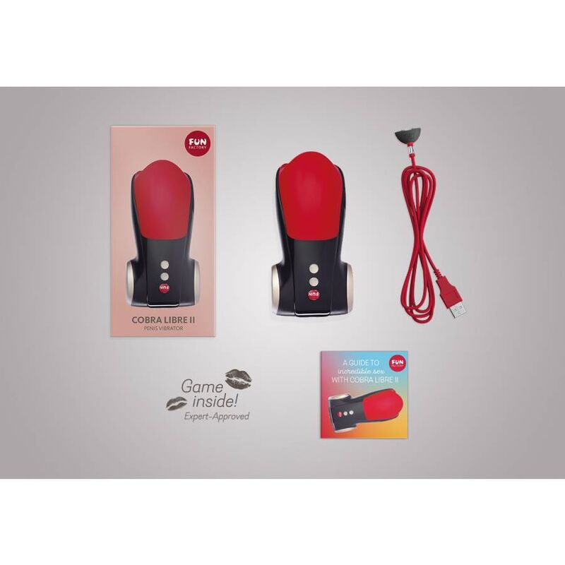 Fun Factory Cobra Libre Ii Head Of Penis Stimulator Black Red | Niks.fi verkkokauppa