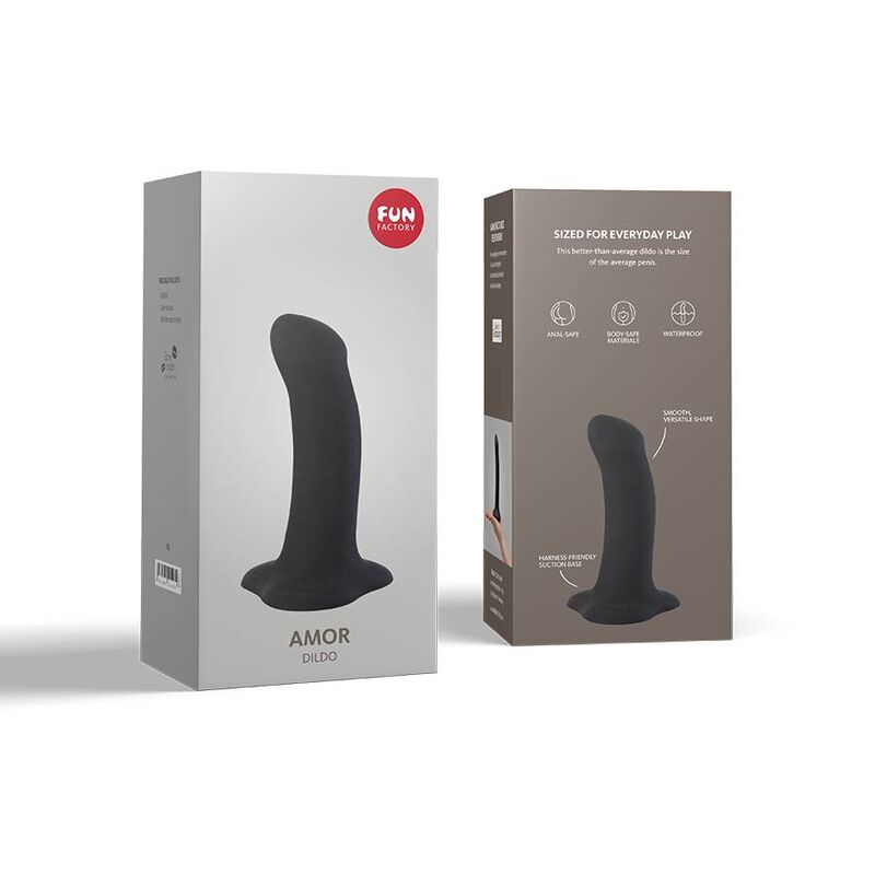 Fun Factory Amor Dildo Black | Niks.fi verkkokauppa
