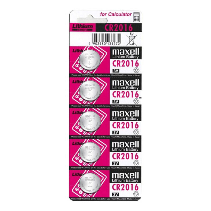 Maxell Battery Litio Cr2016 3V 5Uds | Niks.fi verkkokauppa