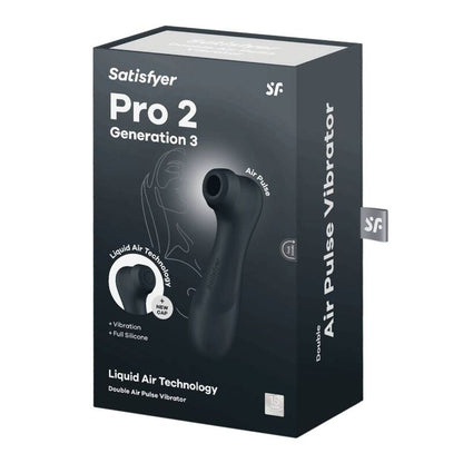 Satisfyer Pro 2 Generation 3 Liquid Air Technology Black | Niks.fi verkkokauppa