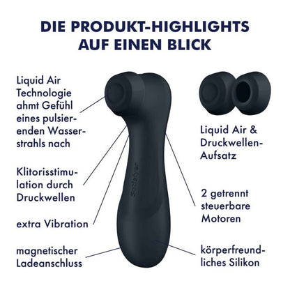 Satisfyer Pro 2 Generation 3 Liquid Air Technology Black | Niks.fi verkkokauppa