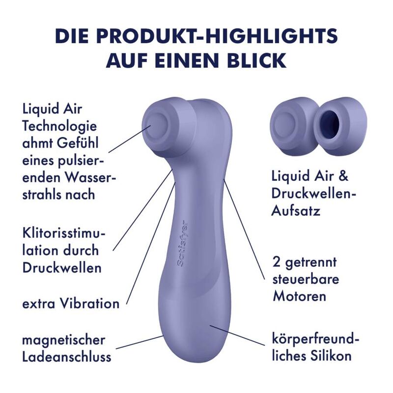 Satisfyer Pro 2 Generation 3 Liquid Air Technology Lilac | Niks.fi verkkokauppa