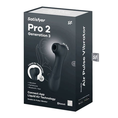 Satisfyer Pro 2 V 3 Musta - Bluetooth Ja App | Niks.fi verkkokauppa