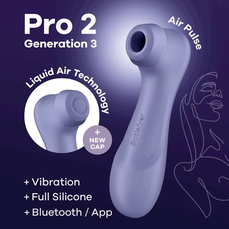 Satisfyer Pro 2 Generaciуn 3 Lilac Bluetooth & App | Niks.fi verkkokauppa