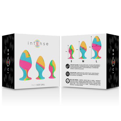 Intense Multicolor Silicone Plug Set | Niks.fi verkkokauppa