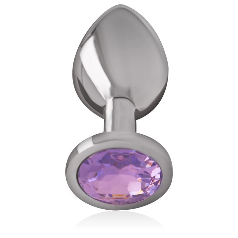 Intense Aluminum Metal Anal Plug With Violet Crystal Size M | Niks.fi verkkokauppa