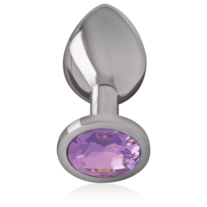 Intense Aluminum Metal Anal Plug With Violet Crystal Size L | Niks.fi verkkokauppa