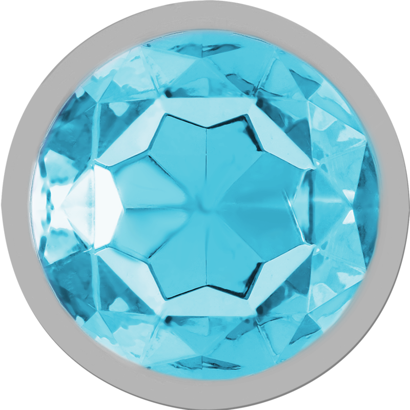 Intense Aluminum Metal Anal Plug With Blue Crystal Size S | Niks.fi verkkokauppa