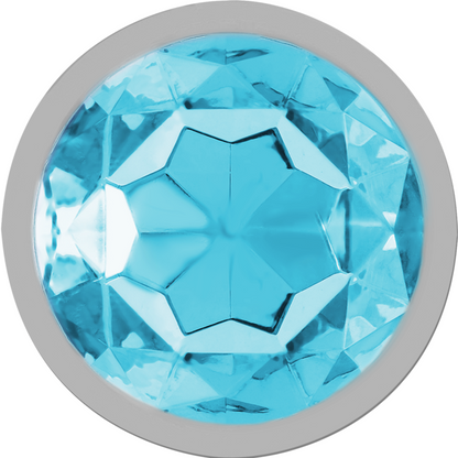 Intense Aluminum Metal Anal Plug With Blue Crystal Size S | Niks.fi verkkokauppa
