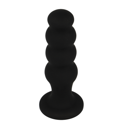 Black&Silver Scott Premium Silicone Anal Plug Black | Niks.fi verkkokauppa